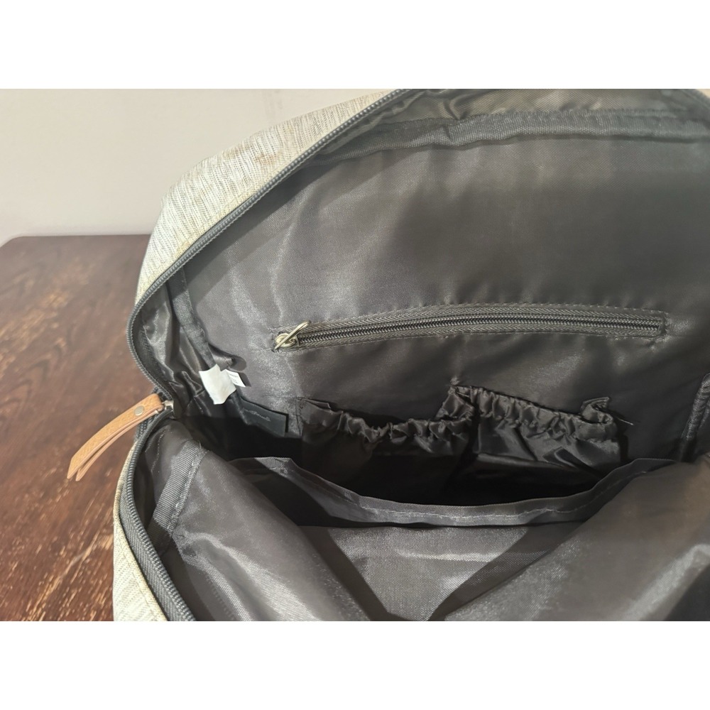 Eddie Bauer Cascade First Adventure Backpack Diaper Bag - Gray Preppy Neutral - Picture 10 of 11
